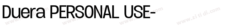 Duera PERSONAL USE字体转换